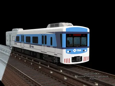 Puma v2 Double Deck Train EMU 3D model
