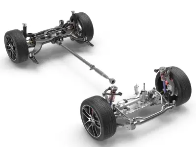 Sedan Chassis 3D model