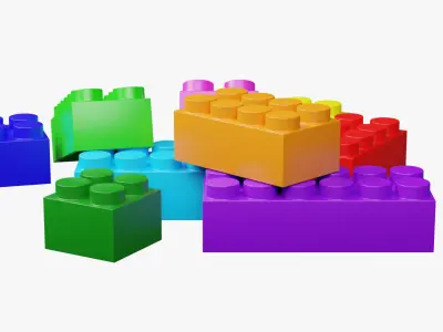 Kids Toys - Blocks 3D model