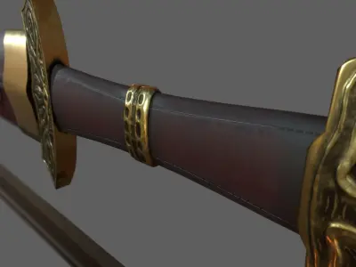 Viking Sword Low-poly 3D model buy