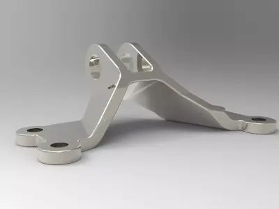 GE jet engine bracket 1 Free 3D model