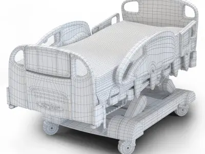 Medical Bed Stryker 3D model