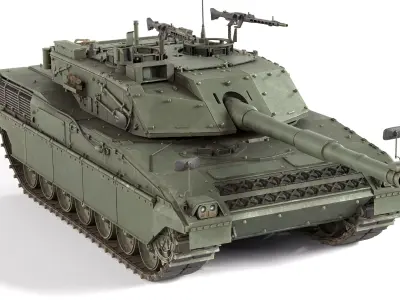 Ariete MBT tank Low-poly 3D model