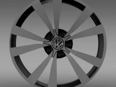 VW Beetle 2012 rim 3D model