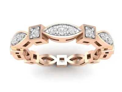 AV 696 Antique Style Diamond Eternity Ring Band 3D print model purchase