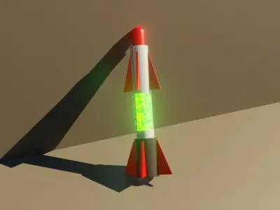 Sci-fi Missile Free low-poly 3D model