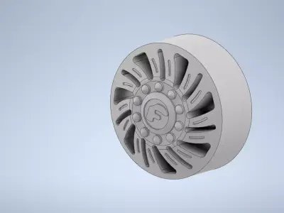 1-64 Forgiato Turbinata Wheels 28 Inch with Tires 3D print model