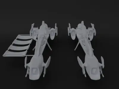 Clone BARC Speeder and Medic - One12 - STL files 3D print model 3D print model