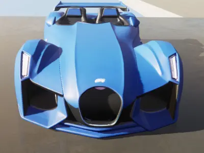 Car lowpoly Free 3D print model