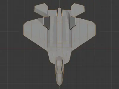 F22 inspired Fighter Jet 3D print model