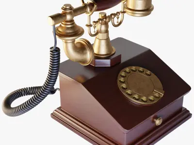 Old Telephone 3D model