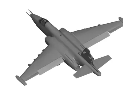 Sukhoi Su-25 3D model purchase