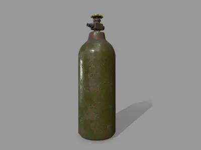  Oxygen Tank Low-poly 3D model