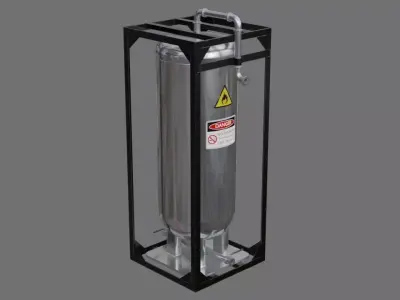 Oil Storage 1E Low-poly 3D model