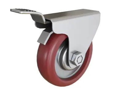  Novo metal industrial work table with wheels  3D model