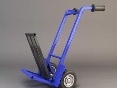 hand trolley Low-poly 3D model purchase