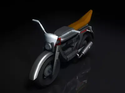 Sci Fi MotorBike 3D model
