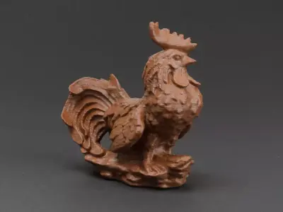 Garden Rooster Free 3D print model