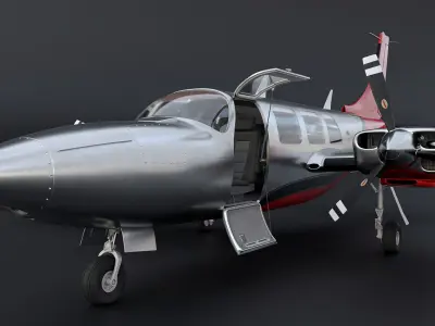 Piper Aerostar 700 3D model