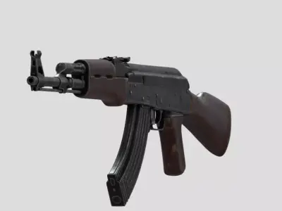 AK-47 Kalashnikov Low-poly 3D model purchase