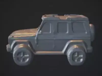 Low-poly Abandoned Military Vehicle for Unity and Unreal Low-poly 3D model