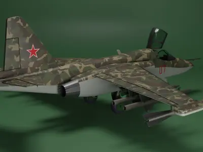 SU 25 Frogfoot 3D model