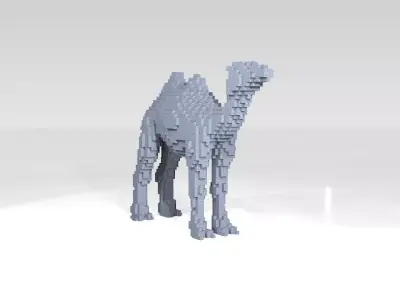 Camel Voxel 3D model