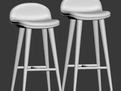 Article Sede Barstool and Barcounter 3D model