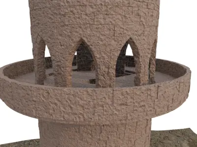 Desert Tower 3D model