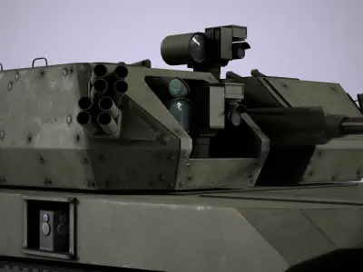 RIPSAW M5 Robotic Combat Vehicle Medium Low-poly 3D model