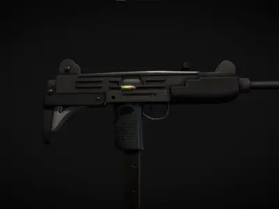 Uzi Submachine gun Low-poly 3D model buy
