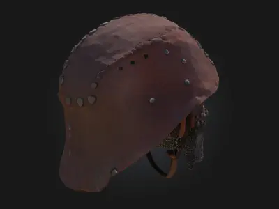 Samurai Helm  Warlord Elegance Forged in Steel 3D model
