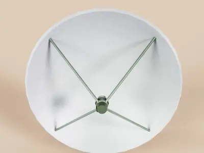 Big Satellite Dish Low-poly 3D model