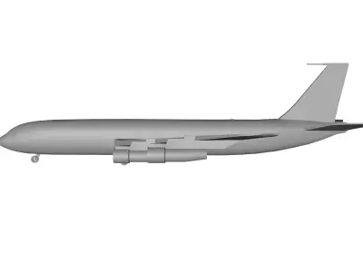 Airplane boeing jetliner - boeing jetliner 3D model