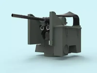 Machine gun 3 3D model