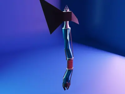 Acua axe weapon  3D model