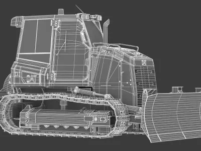 D5K2 Crawler Tractor 3D model