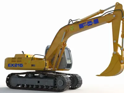Fiat Hitachi Fh 200 Digger 3D model