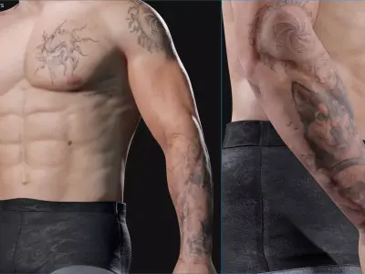 Realistic Military Base Male Character Starter Low-poly 3D model