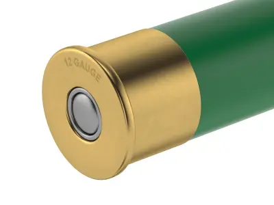 Bullet 12 GAUGE Low-poly 3D model