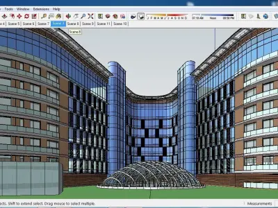 Sketchup Hotel G1 3D model