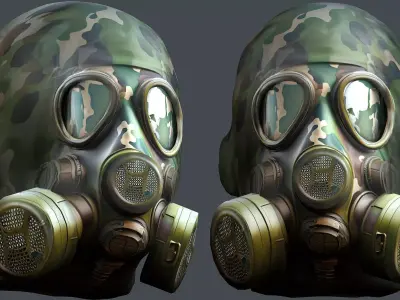 Helmet 3d model military combat Military Low-poly Low-poly 3D model 15
