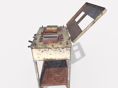 Old Electro Shock Device 3D model
