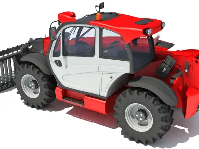 3D Manitou Telehandler 3D model