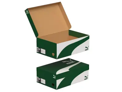 Puma Shoe Box 01 Low-poly 3D model