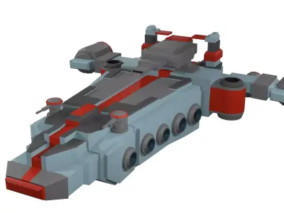 Low-poly spaceship star wars Low-poly 3D model