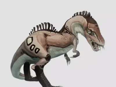 Cartoon T-Rex Dinosaur Low-poly 3D model buy