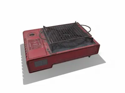 Survival Burner Low-poly 3D model