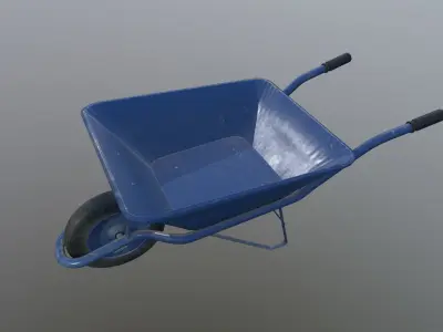 Pushcart Low-poly 3D model