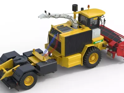 CMC Saturne 5800 Harvester Low-poly 3D model